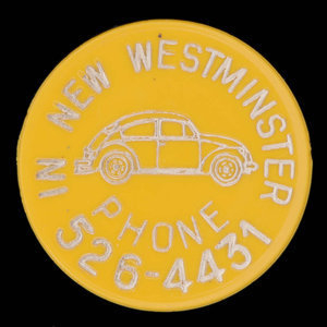 Canada, New Westminster Volkswagon Ltd., no denomination : 1972