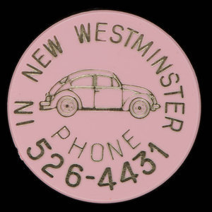 Canada, New Westminster Volkswagon Ltd., no denomination : 1972