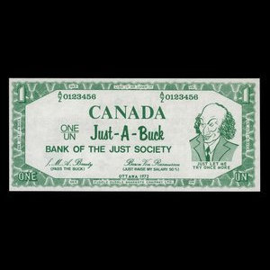 Canada, unknown, 1 dollar : 1972