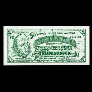 Canada, unknown, 1 dollar : 1972