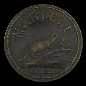 Canada, Vital Raparie (V.R.), no denomination : 1886