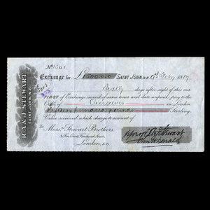 Canada, R.A. & J. Stewart, 1,500 pounds : February 9, 1887