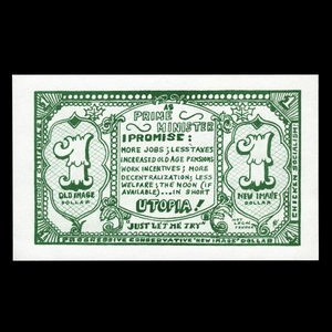 Canada, unknown, 1 new image dollar : 1972