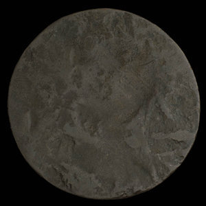 Canada, unknown, 1/2 penny : 1838