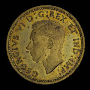 Canada, George VI, 1 cent : 1937