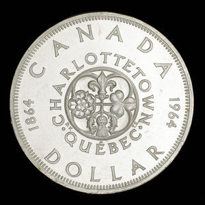 Canada, Elizabeth II, 1 dollar : 1964