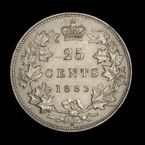 Canada, Victoria, 25 cents : 1883