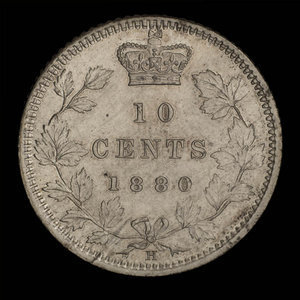 Canada, Victoria, 10 cents : 1880