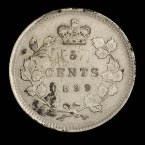Canada, Victoria, 5 cents : 1899