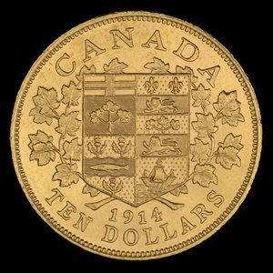 Canada, George V, 10 dollars : 1914