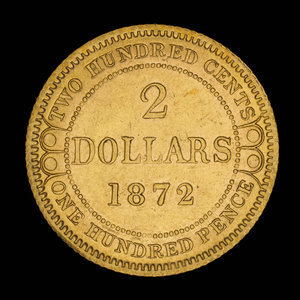 Canada, Victoria, 2 dollars : 1872