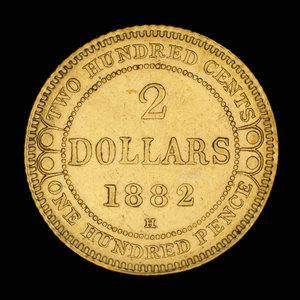 Canada, Victoria, 2 dollars : 1882