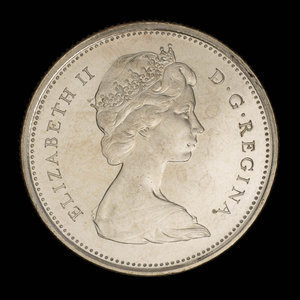 Canada, Elizabeth II, 25 cents : 1965