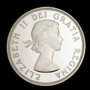 Canada, Elizabeth II, 1 dollar : 1964