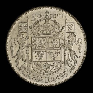 Canada, George VI, 50 cents : 1950