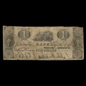 Canada, Commercial Bank (Kingston), 1 dollar : July 18, 1837