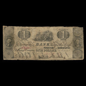 Canada, Commercial Bank (Kingston), 1 dollar : July 18, 1837