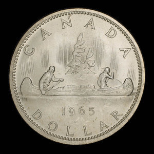 Canada, Elizabeth II, 1 dollar : 1965