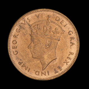 Canada, George VI, 1 cent : 1943
