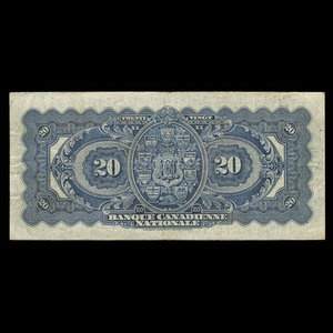 Canada, Banque Canadienne Nationale, 20 dollars : February 1, 1925