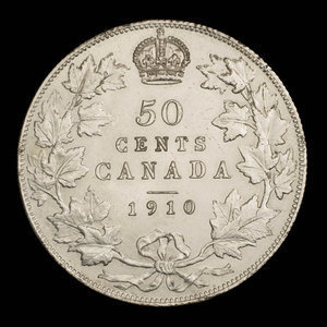 Canada, Edward VII, 50 cents : 1910