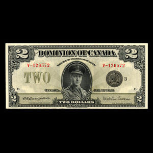Canada, Dominion of Canada, 2 dollars : June 23, 1923