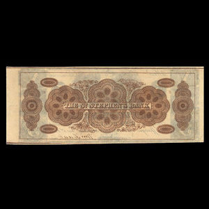 Canada, St. Stephen's Bank, 5 dollars : June 1, 1852