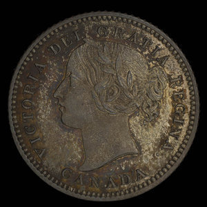 Canada, Victoria, 10 cents : 1870