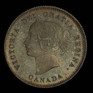 Canada, Victoria, 5 cents : 1875