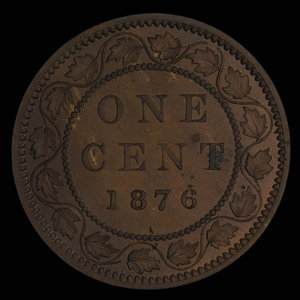 Canada, Victoria, 1 cent : 1876