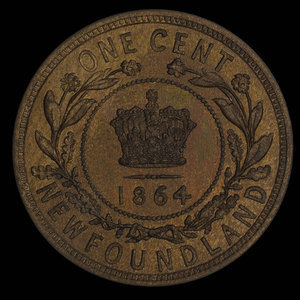 Canada, Victoria, 1 cent : 1864