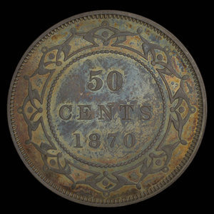 Canada, Victoria, 50 cents : 1870