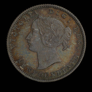 Canada, Victoria, 5 cents : 1880