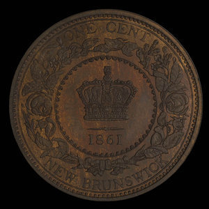 Canada, Victoria, 1 cent : 1861