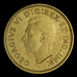 Canada, George VI, 5 cents : 1937