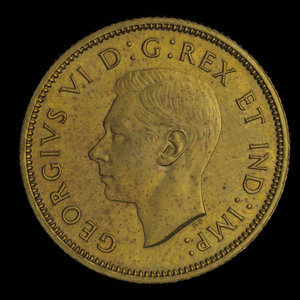 Canada, George VI, 25 cents : 1937