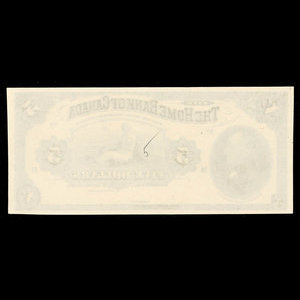 Canada, Home Bank of Canada, 5 dollars : March 2, 1914