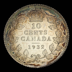 Canada, George V, 10 cents : 1932