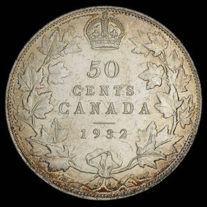 Canada, George V, 50 cents : 1932