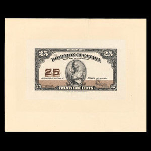 Canada, Dominion of Canada, 25 cents : June 2, 1923
