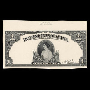 Canada, Dominion of Canada, 1 dollar : March 17, 1917