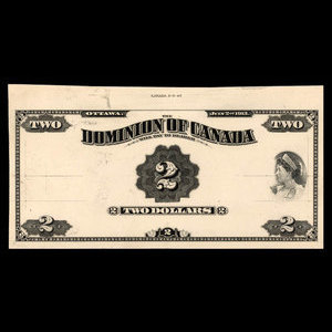 Canada, Dominion of Canada, 2 dollars : July 2, 1913