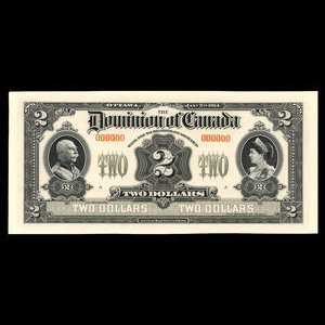 Canada, Dominion of Canada, 2 dollars : January 2, 1914