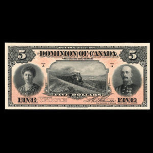 Canada, Dominion of Canada, 5 dollars : July 2, 1906