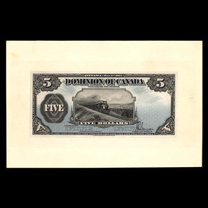 Canada, Dominion of Canada, 5 dollars : May 1, 1912