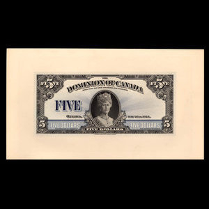 Canada, Dominion of Canada, 5 dollars : May 26, 1924