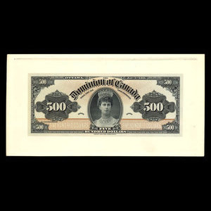 Canada, Dominion of Canada, 500 dollars : January 3, 1911