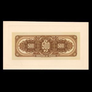 Canada, Dominion of Canada, 500 dollars : January 3, 1911