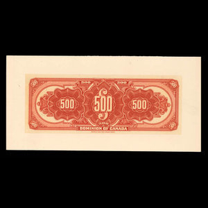 Canada, Dominion of Canada, 500 dollars : January 3, 1911