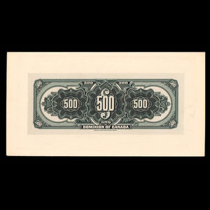 Canada, Dominion of Canada, 500 dollars : January 3, 1911